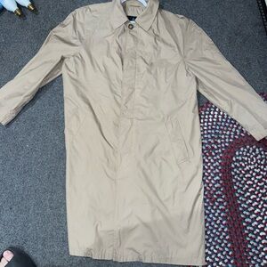 London Fog Men's Khaki Tan Rain Wind Resistant Jacket Size Large